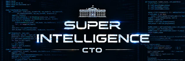 CTO header, code: official Super Intelligence $SI graphic for x and telegram header
