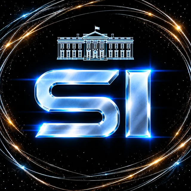 SI orbit avatar: official Super Intelligence $SI graphic for profile picture