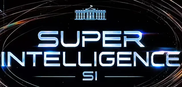 SI orbit poster: official Super Intelligence $SI graphic for replies and memes